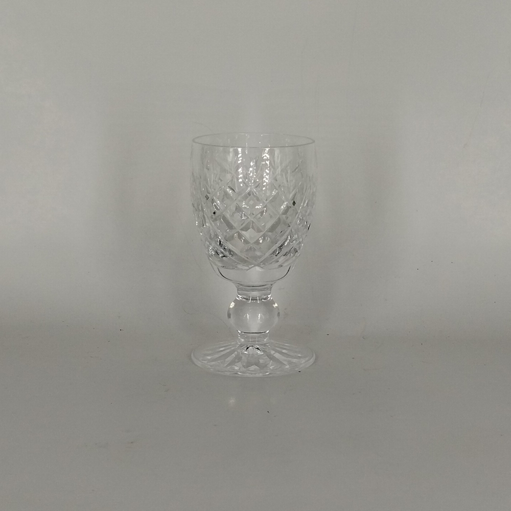 Waterford Crystal Donegal (Cut) Port Wine 4" H; 2 1/4" W Blown Glass Slovenia